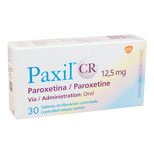 PAXIL CR TABLETAS 12.5 MG