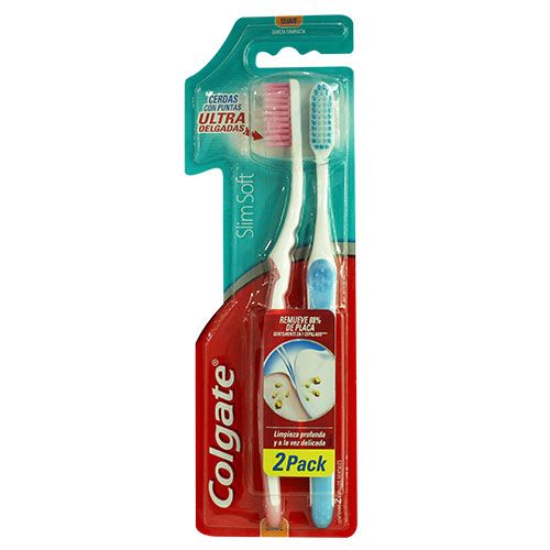 CEPILLO DENTAL COLGATE SUAVE SLIM SOFT 2X1