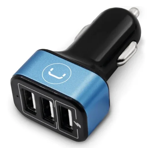 Cargador UNNO TEKNO para carro – 3 puertos USB Carga rapida 6A