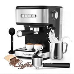 20 Bar Espresso Machine with Milk Frother Steam, Stainless Stee
