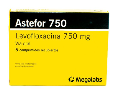 Astefor 750, 1 de 5 comprimidos recubier