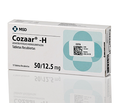COZAAR H 50/12.5MG TABLETAS VIA ORAL