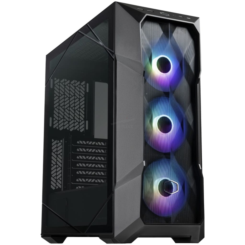CASE + FUENTE + REFRIGERACIÓN COOLER MASTER MASTERBOX TD500 MAX MESH V2 – NEGRO – MID TOWER EXTENDIDO