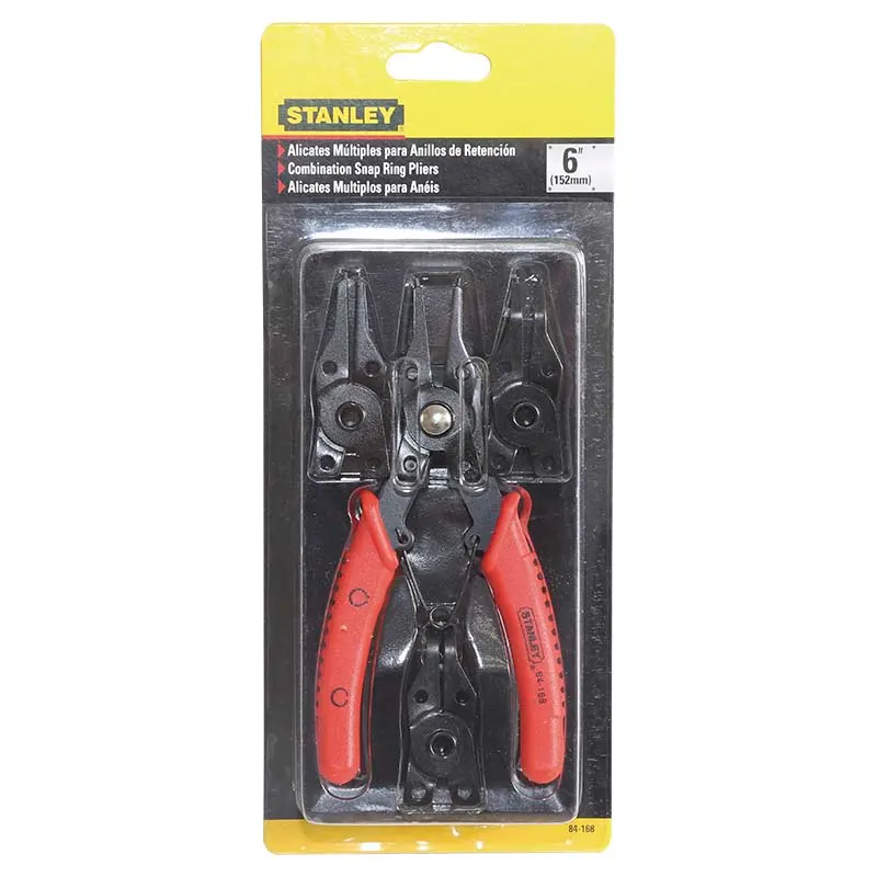 Alicate para retención múltiple 6" mango plástico Stanley