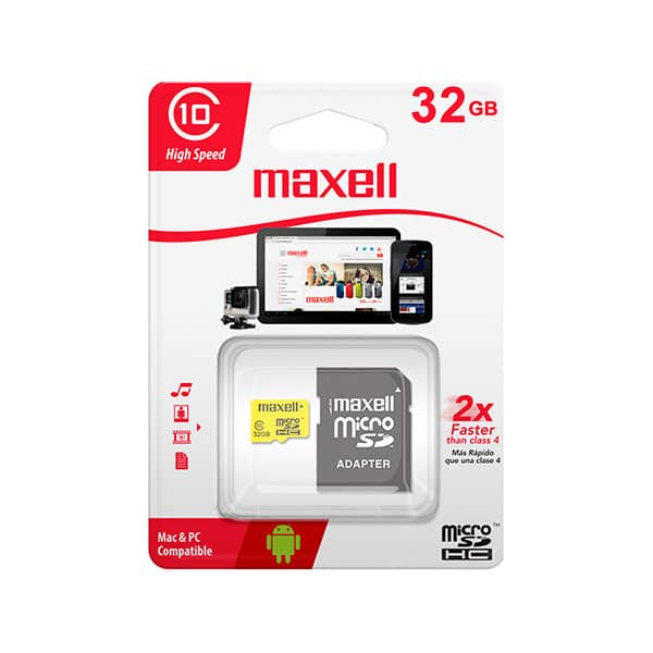 Maxell Tarjeta microSD 32Gb negro