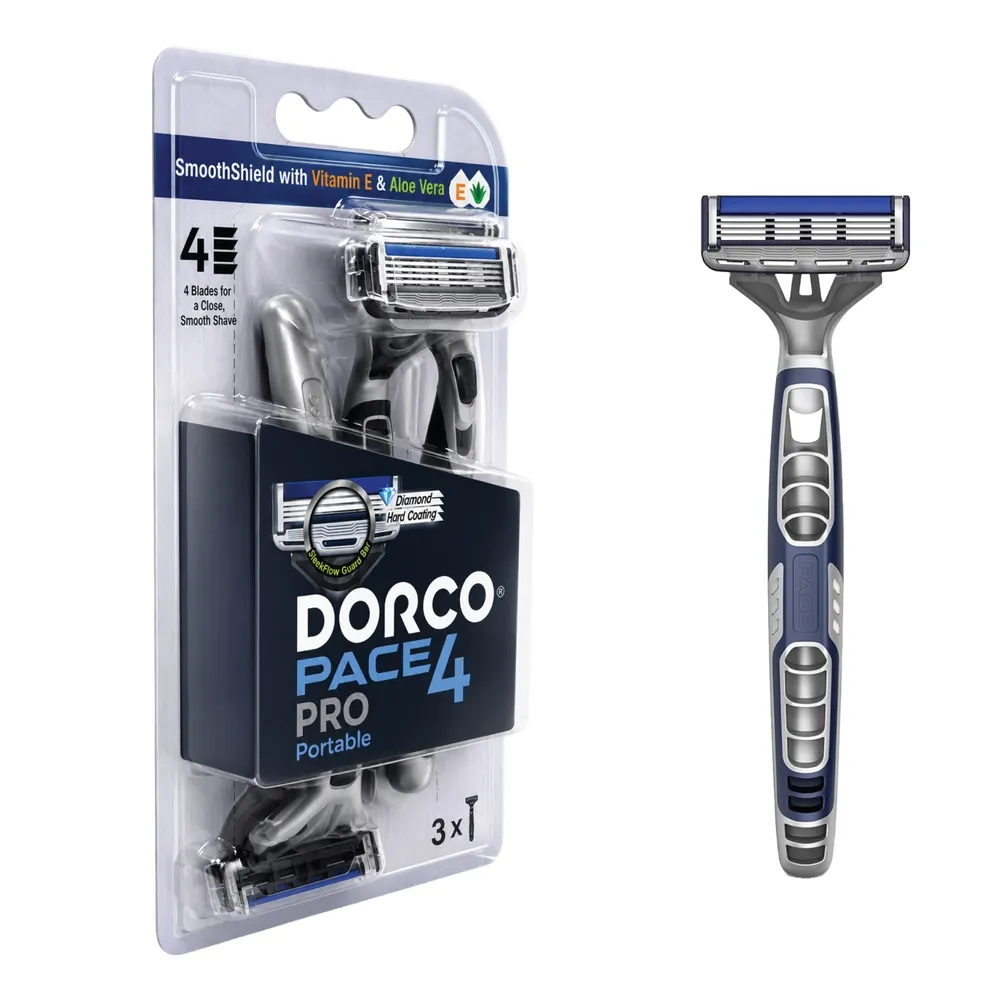 Rasuradora Dorco Pace4 Pro para hombre Unidad 3 Pack
