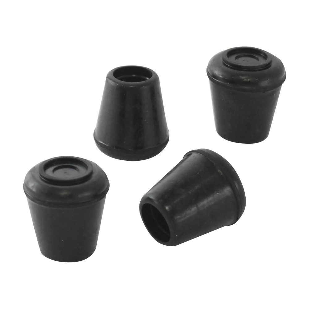 Protector de hule negro externo para mueble 1-2 pulg set 4 pzas