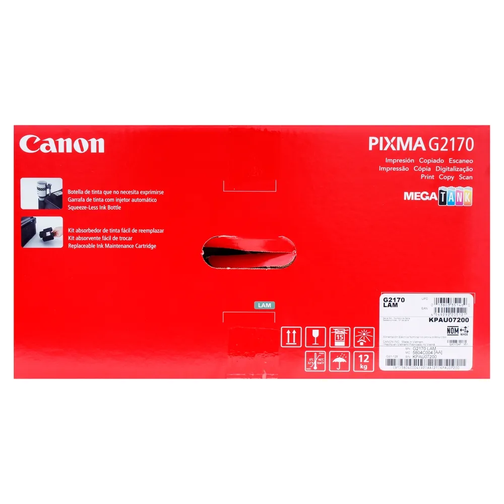 Impresora Canon multifuncional modeo G2170 USB