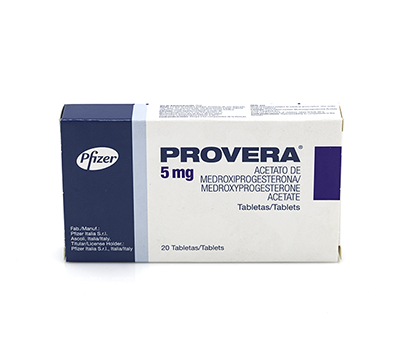 PROVERA 5 MG TABLETAS VÍA ORAL