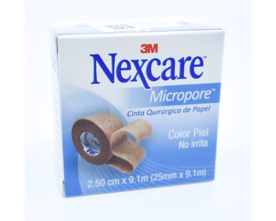 Micropore Nexcare Piel 25.4mm x 9.14 m