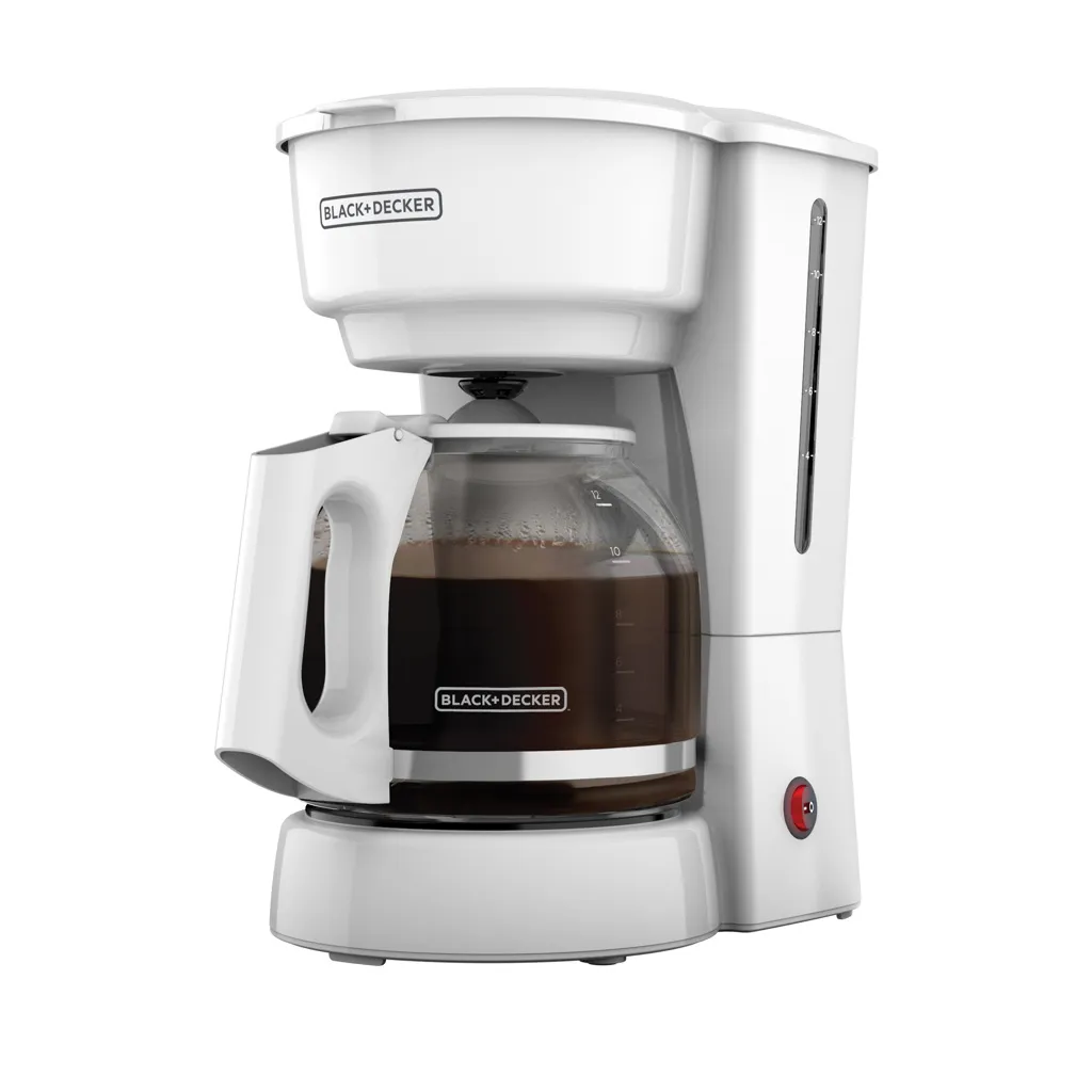 Black & Decker cafetera 12 tazas blanca C/F CM0916W