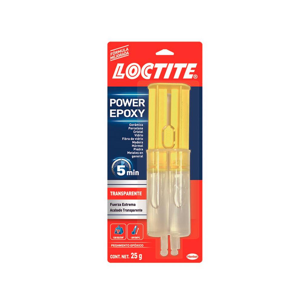 Pegamento epoxibonder 25 g transparente loctite