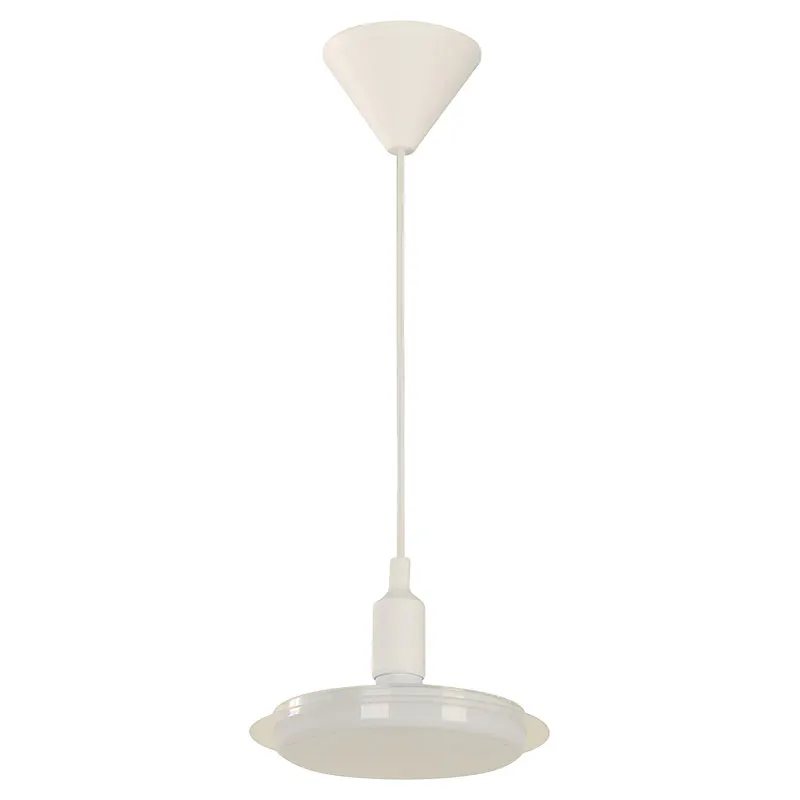 Lámpara LED colgante moderna blanco y transparente 1 luz E27 eléctrica 24933