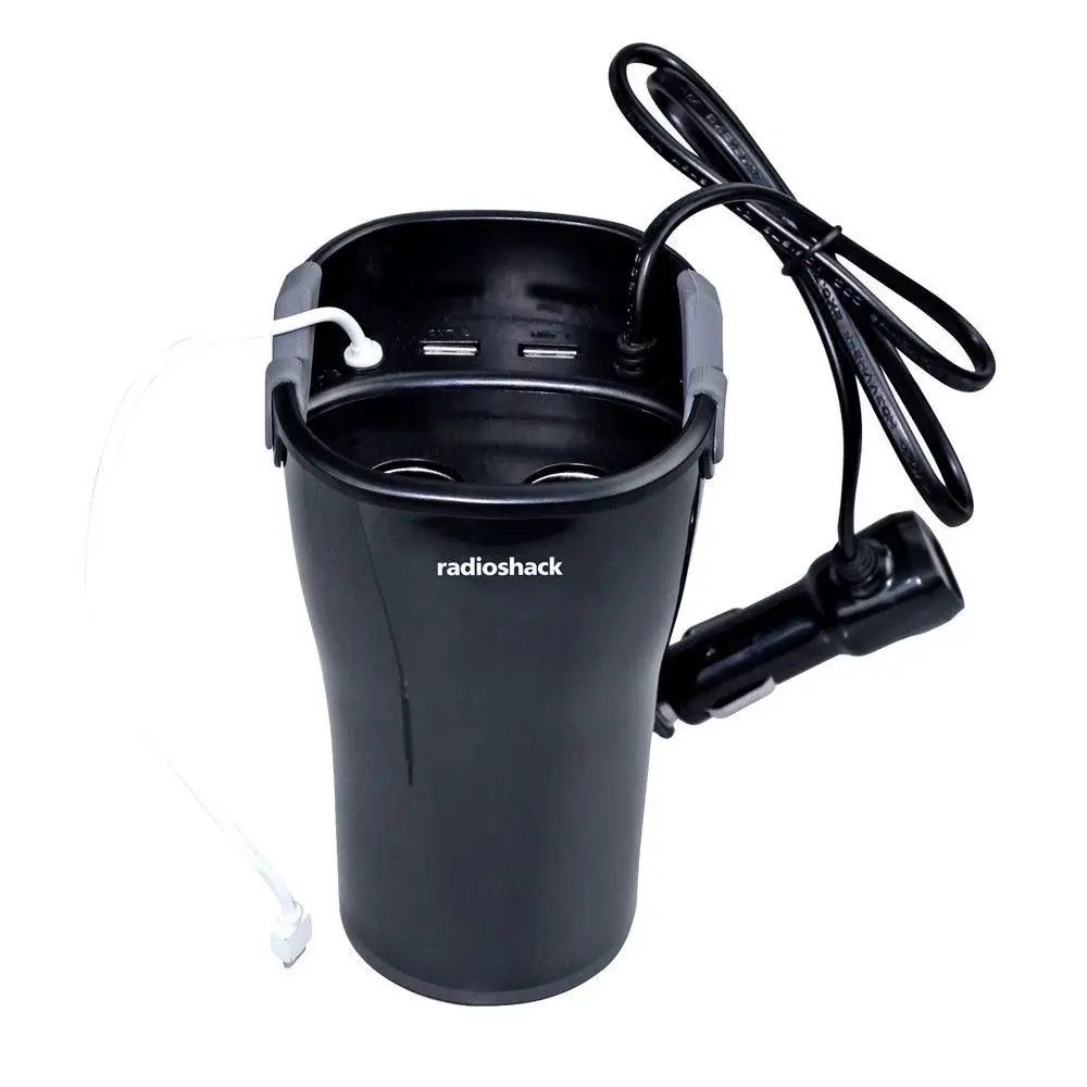 Soporte y Cargador De Teléfonos RadioShack 2 USB Negro 1202238