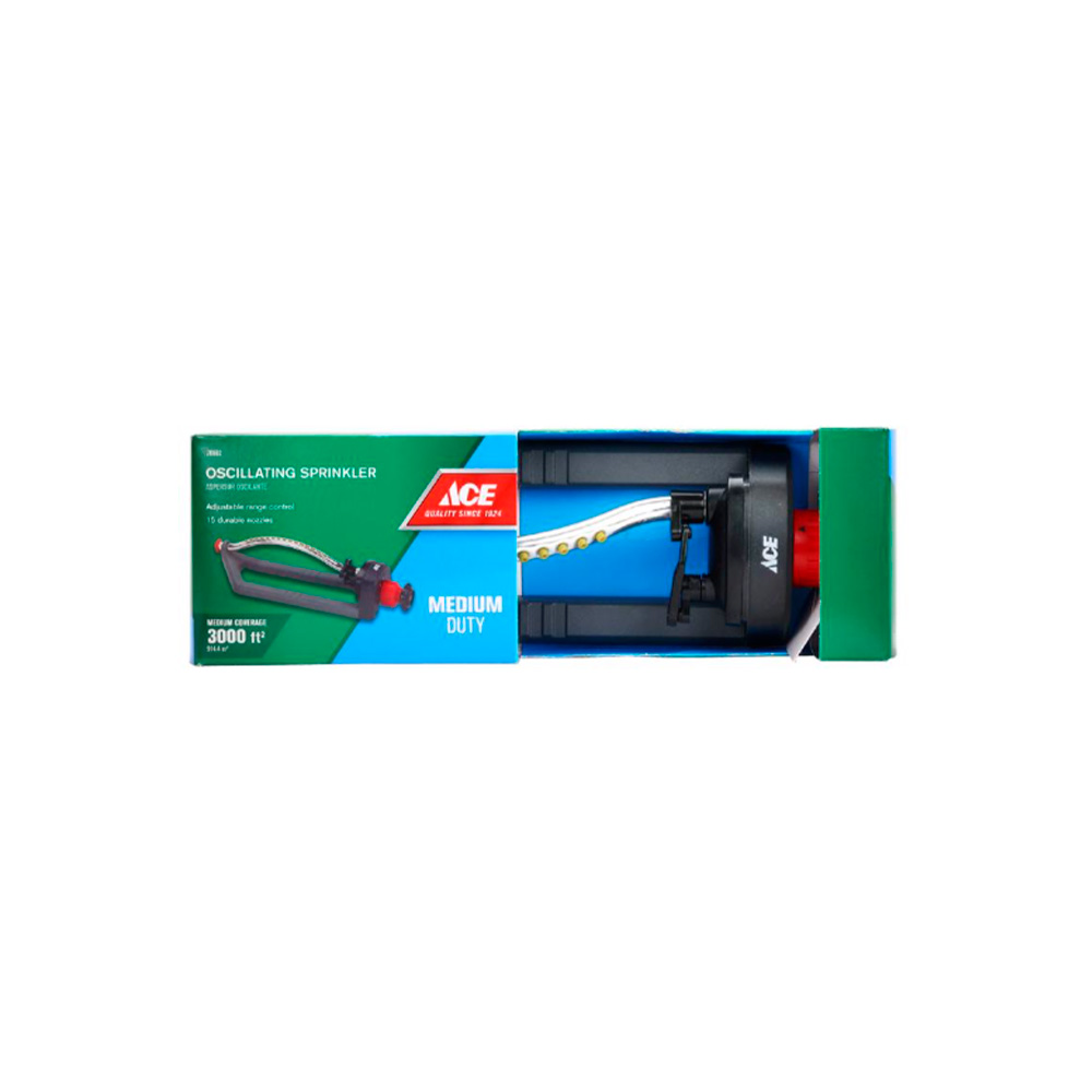 Aspersor oscilatorio plastico-metal 278.7 mt2