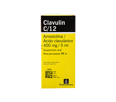 CLAVULIN C/12 SUSPENSIÓN 70 ml 400 MG