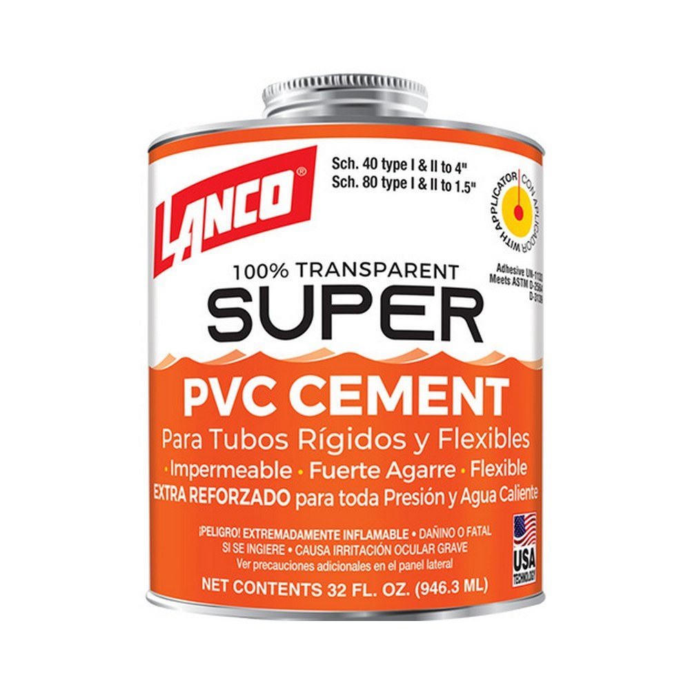 Pegamento para pvc 1-4 gal super cemento