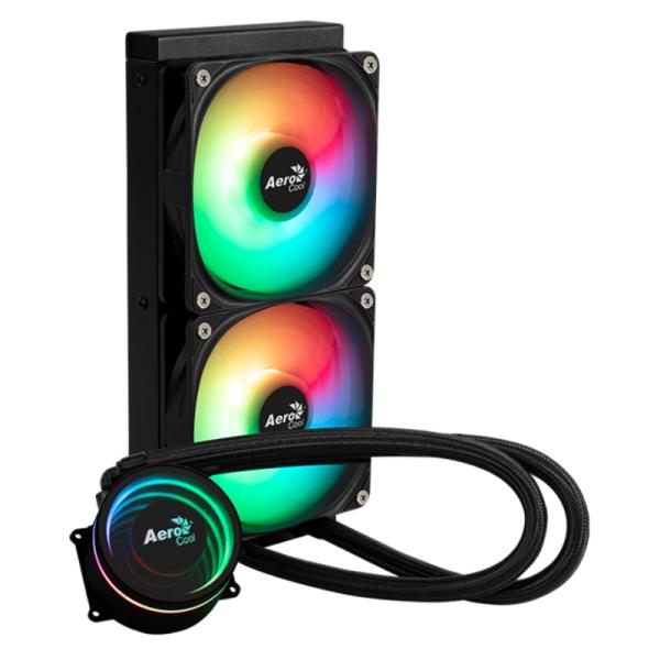 Enfriamiento Liquido Aerocool RGB Oasis L240 BK AIO 240MM – Negro