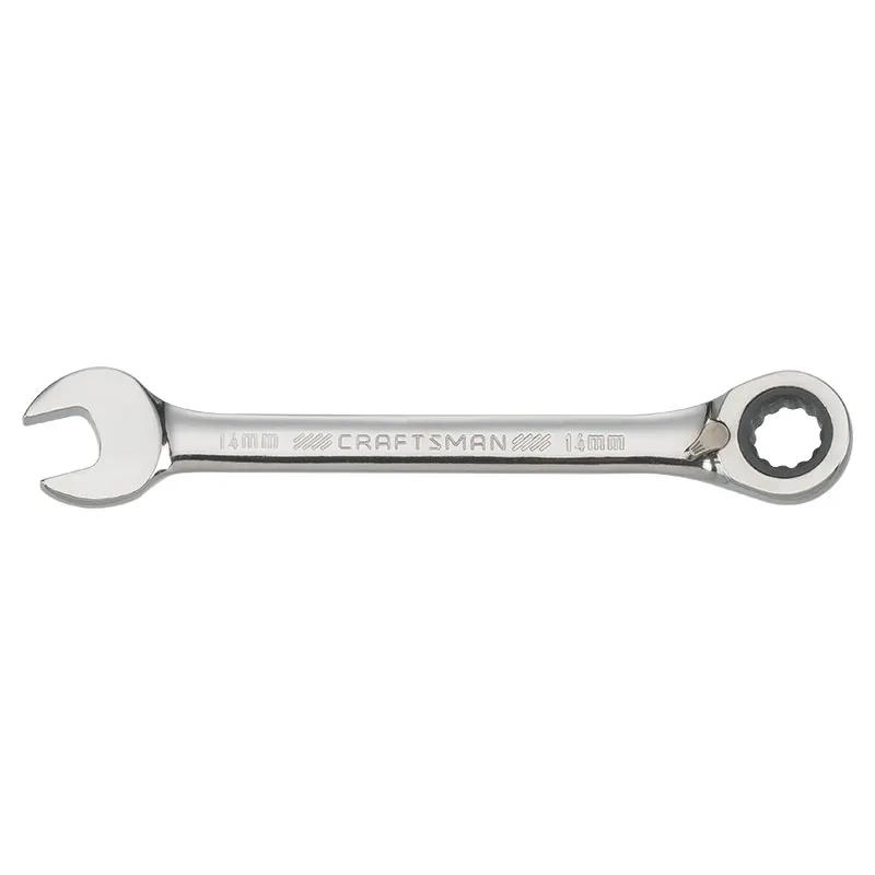 Llave combinada 14 mm con ratchet reversible 72 dientes