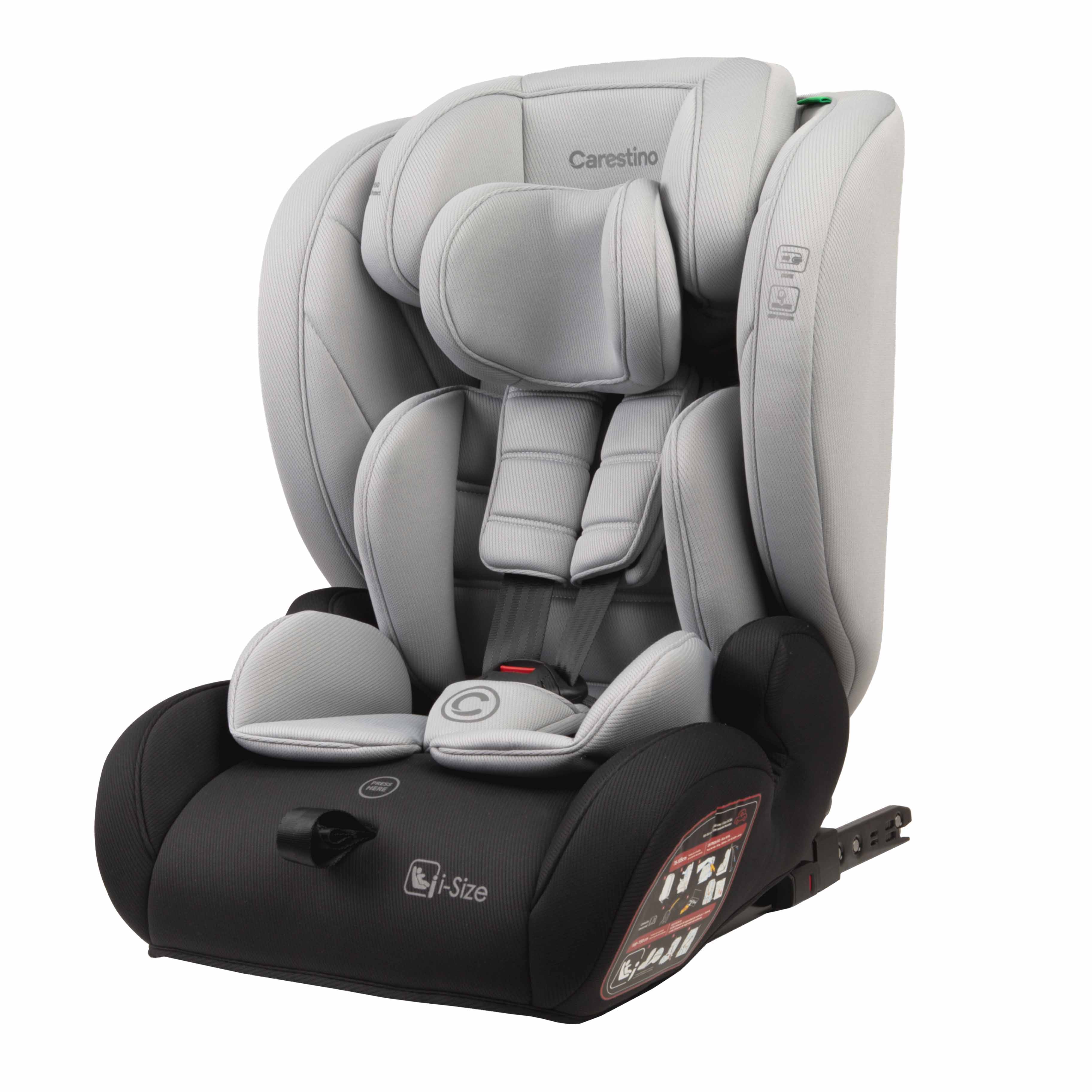 Silla para Carro MUNICH I-Size 76-150cm Isofix Gris Lobo