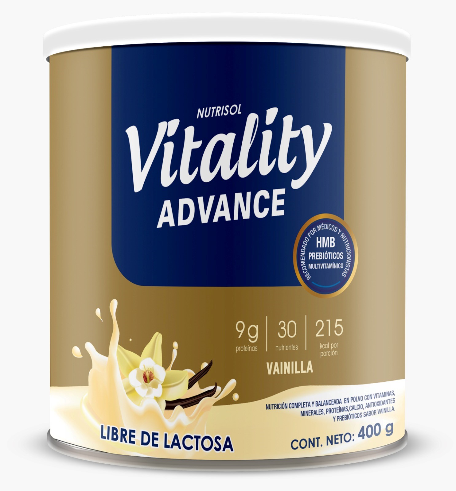 VITALITY ADVANCE VAINILLA 400 GR POLVO