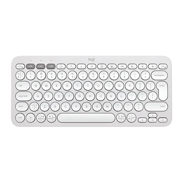 TECLADO LOGITECH PEBBLE KEYS 2 K380S MEMBRANA INALÁMBRICO BLUETOOTH ESPAÑOL 920-011785 ROSADO