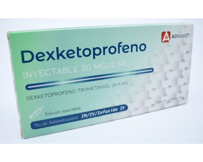 Dexketoprofeno Adiuvo, 50 mg/2ml, 1 ampolla