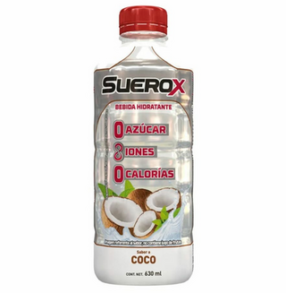 Suerox, bebida hidratante, sabor coco, 630 ml