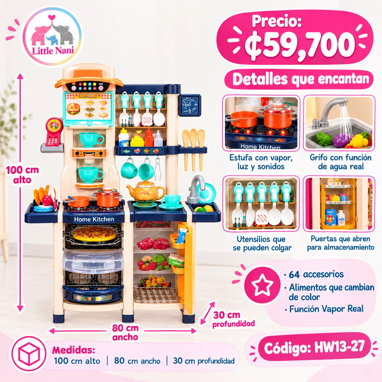 Cocina plástica hw13-26/13-27