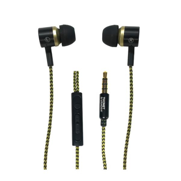 Audifono Thonet & Vander Klein 3.5MM Alámbrico – Negro / Amarillo