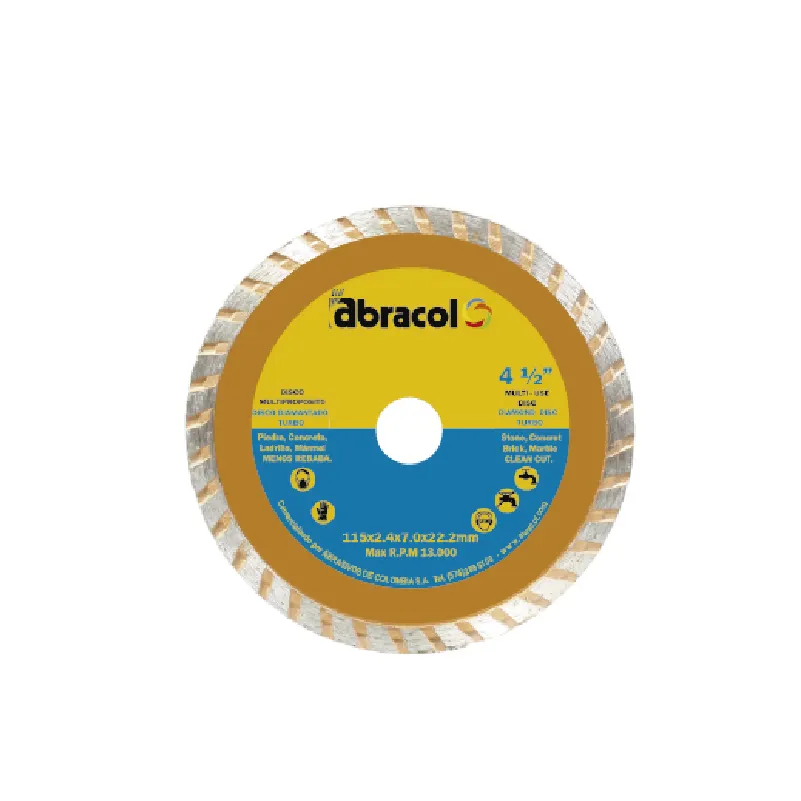 Disco diamantado turbo para concreto 7"