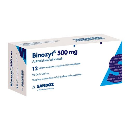 BINOZYT 500 MG X 12 TABS
