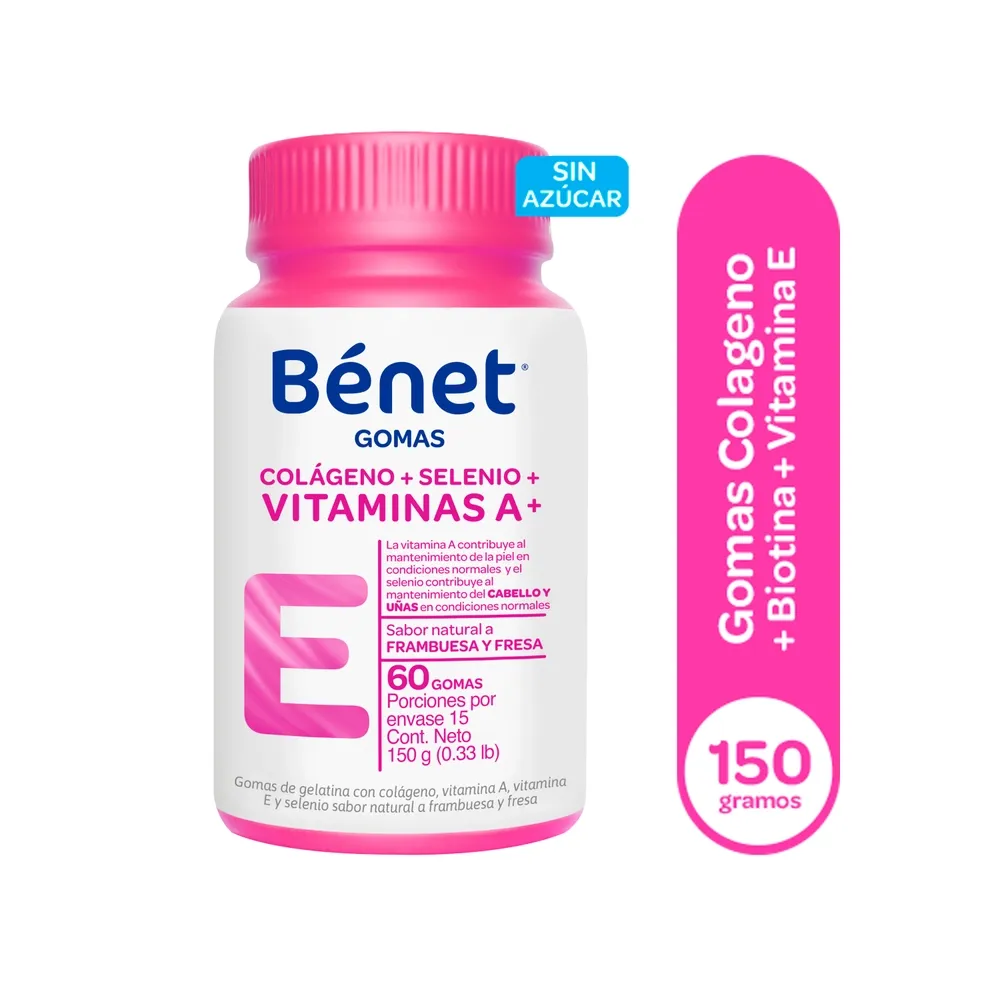 Gomas Bénet Colágeno + Selenio + Vitaminas A + E - 150 g