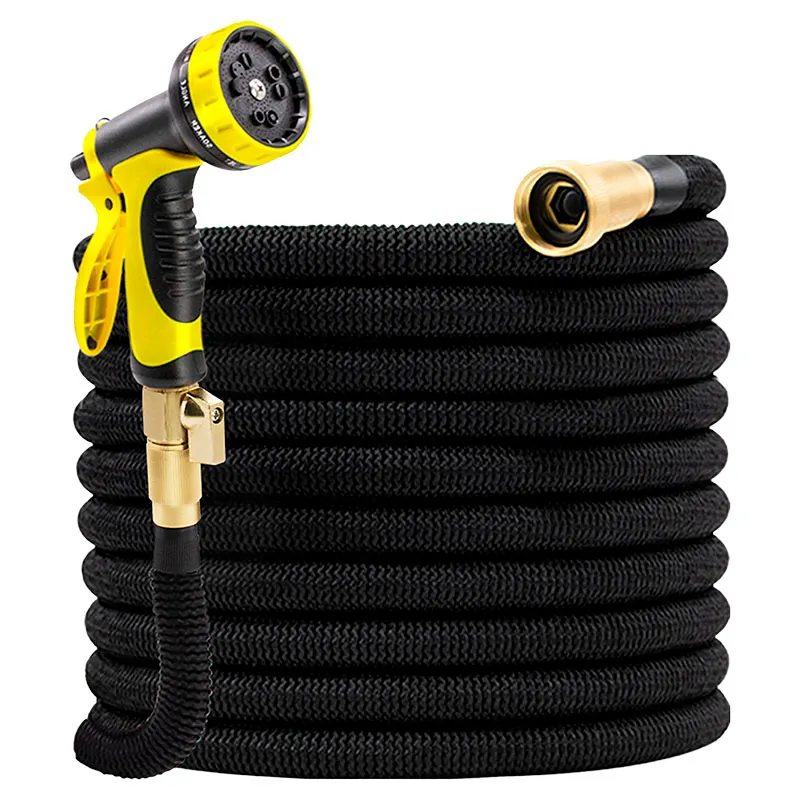 Manguera expandible 3/4'' 7,5 a 23 m uso doméstico y comercial incluye pistola riego