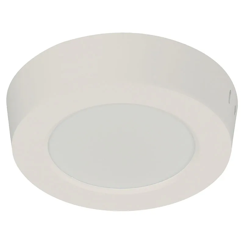 Panel LED de sobreponer circular 6 W luz neutra