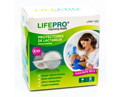 Protectores de lactancia LIFEPRO 30 unidades