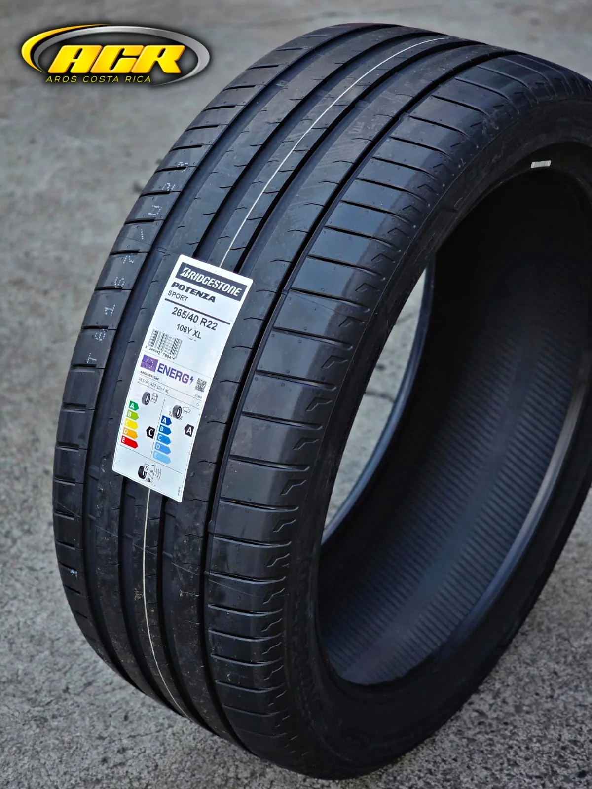 265/40R22 Bridgestone Potenza Sport