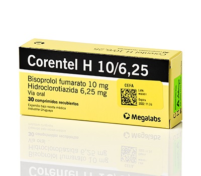 CORENTEL H 10/6,25MG TABLETAS VIA ORAL