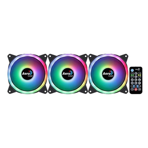 Abanico Aerocool Duo 12 Pro ARGB + H66F + Control Remoto ACF3-DU10227.11