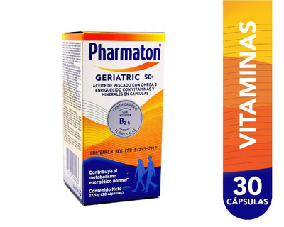 Geriatric Pharmaton 50+, 30 capsulas