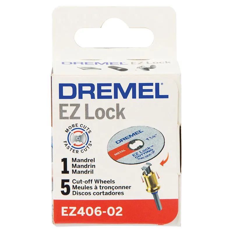 Mandril y disco de corte metal 1 1/2" Dremel ez406