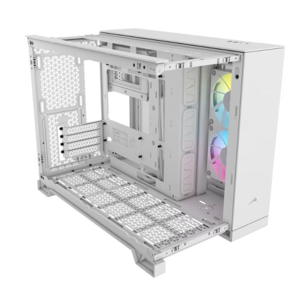 CASE GAMING RGB CORSAIR iCUE LINK 2500X MID TOWER VENTILADORES 2 DE 120MM CON VIDRIO LATERAL Y FRONTAL CC-9011267-WW NEGRO