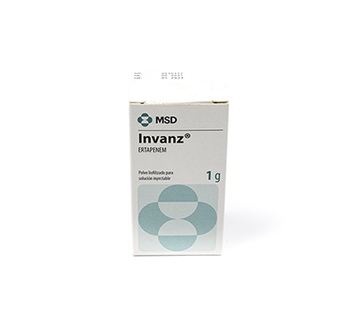 INVANZ 1 G AMPOLLA INYECTABLE