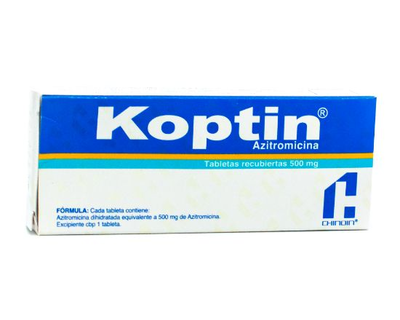Koptin, 500 mg, 3 tabletas recubiertas