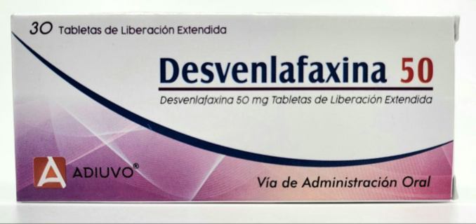 Desvenlafaxina XR Adiuvo, 50 mg, 30 tabletas