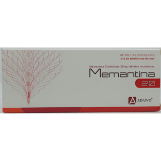 Memantina Adiuvo, 20 mg, 30 tabletas
