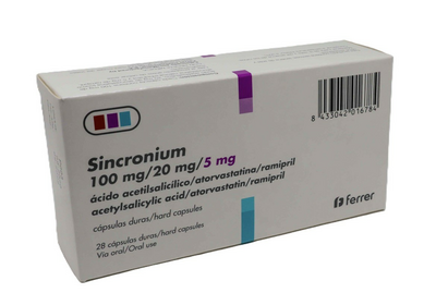 Sincronium 100mg/20mg/5mg 28 Comprimidos