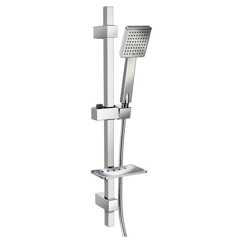 Ducha de mano con barra 1 modalidad de riego con manguera flexible 1,5 m cromado Aqua Nuova