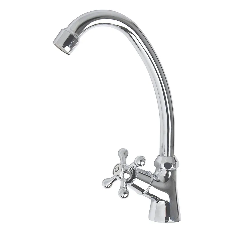 Grifo para cocina cuello alto monomando cromado
