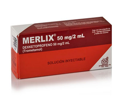 MERLIX 50 MG 1 AMPOLLA INYECTABLE